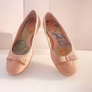 Born Quilted Flats in Blush Pink